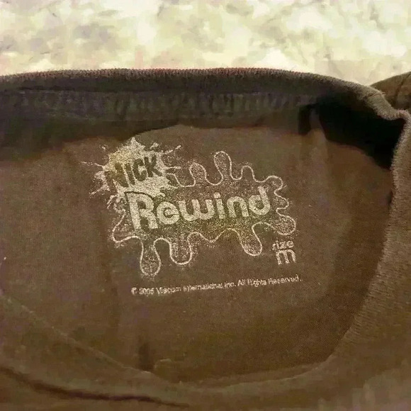 RARE 2005 Nickelodeon Rewind Hey Dude Bar None Ranch Brown Tshirt Size Medium - Picture 3 of 4